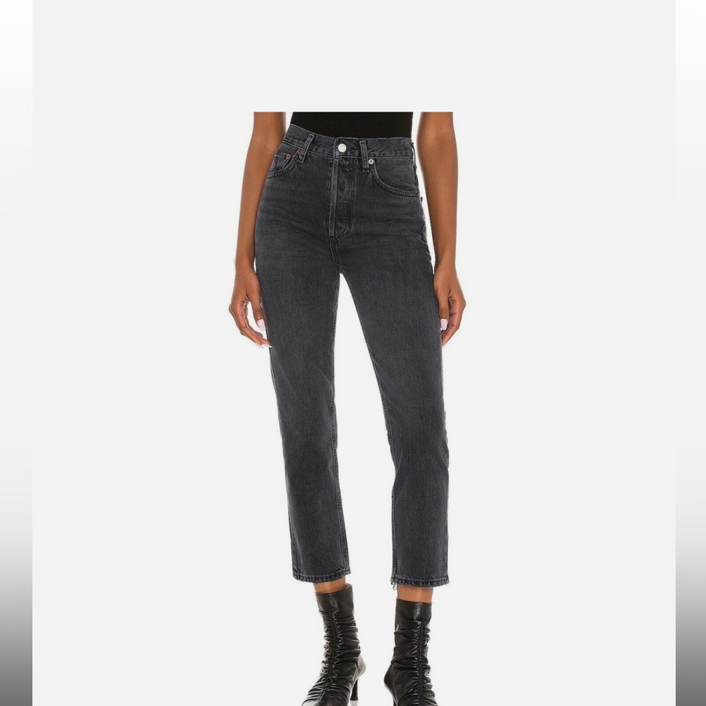 Agolde Riley crop in Edit color